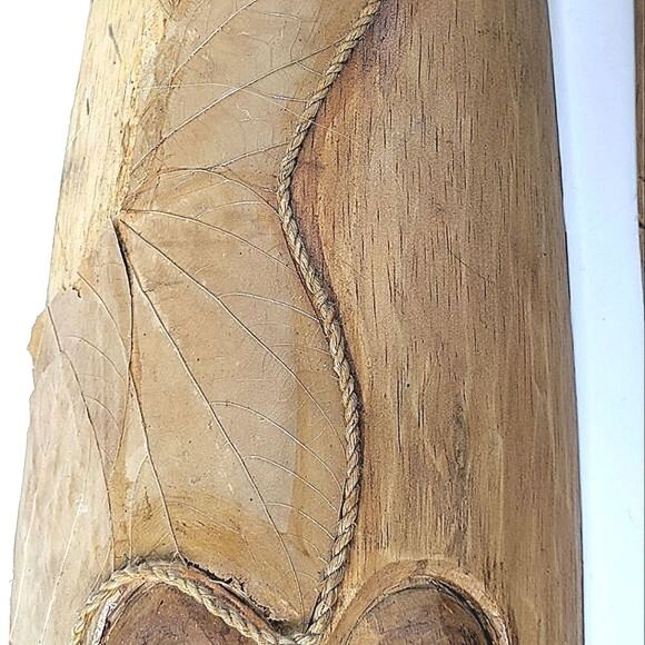 Wood Tribal Mask Wall Hanging Set Of 2 - Picture 8 of 8